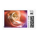 October Wedding Rose Postage Stamp