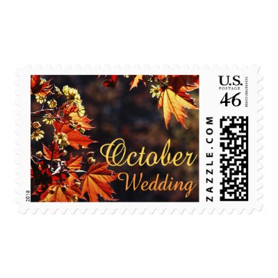 October Wedding stamps
