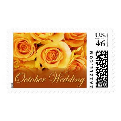 October Wedding stamps