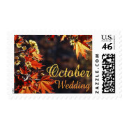 October Wedding stamps stamp