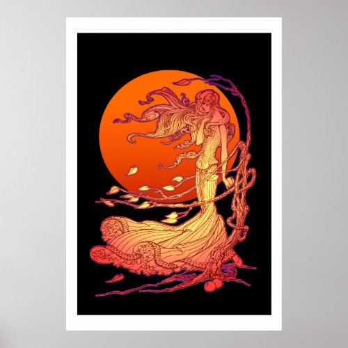 October Wind Poster print