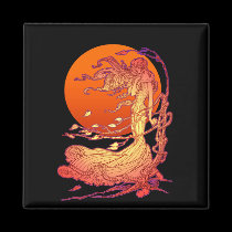 October Wind Square Magnet by geo_barr October Wind Square Magnet