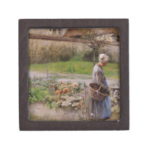 October with Woman in Her Garden Premium Gift Box