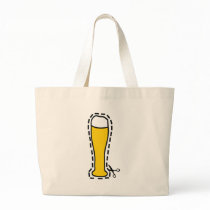 octoberfest cutout wheat beer bavaria canvas bag