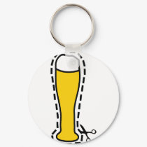 octoberfest cutout wheat beer bavaria keychains