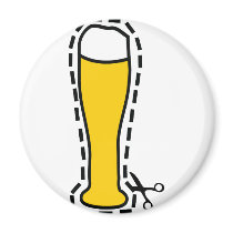 octoberfest cutout wheat beer bavaria fridge magnets