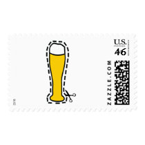 octoberfest cutout wheat beer bavaria postage