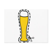 octoberfest cutout wheat beer bavaria postcards