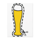 octoberfest cutout wheat beer bavaria postcard