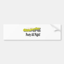 Octoberfest Party All Night! Bumper Sticker