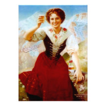 OCTOBERFEST vintage Edelweiss BEER PARTY INVITES