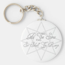 Octogram, As You Sow, So Shall Ye Reap Keychains