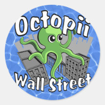 Octopii Wall Street - Occupy Wall St! Sticker