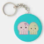 octopus and squid pals key chain