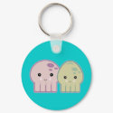 octopus and squid pals keychains
