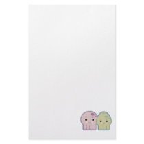 octopus and squid pals stationery paper