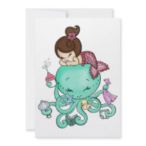Octopus Babysitter Invite