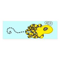 Octopus Bee Bookmark Business Card Template