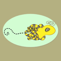 Octopus Bee stickers