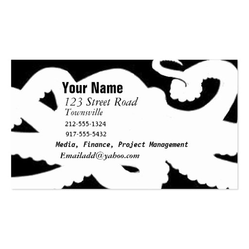 Octopus Biz Card Business Cards (front side)