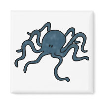 Octopus Blue magnets by ColorMeHappy Octopus Blue magnets
