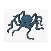 Octopus Blue postcards by ColorMeHappy Octopus Blue postcards