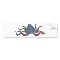 Octopus bumper stickers by graphxpro Octopus bumper stickers