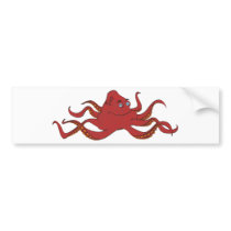 Octopus bumper stickers by graphxpro Octopus bumper stickers