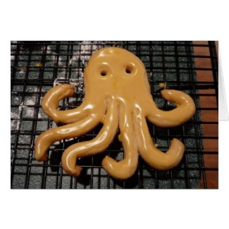 Octopus Butter Cookie Recipe Card card