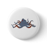 Octopus Pinback Button
