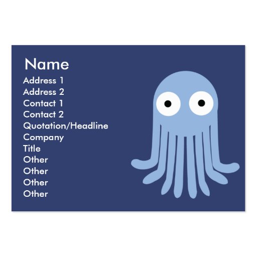 Octopus - Chubby Business Card Template
