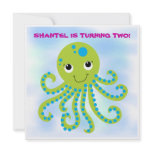 Octopus Customized  Birthday Invitations