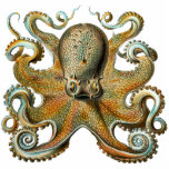 Octopus Cutout Magnet/Sculpture Cut Out