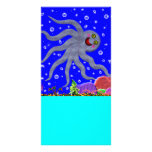 Octopus Designed Book Mark Photo Card Template