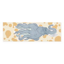 Octopus Elephant Bookmark Business Card