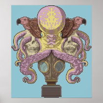 Octopus Emblem Poster