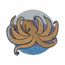 Octopus embroidered shirts