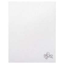 Octopus - fun line drawing happy art logo design letterhead template