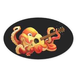 Octopus Guitar Sticker