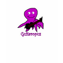 octopus guitar t-shirts