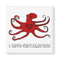 octopus, I love cephalopods magnets