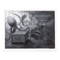 Octopus Lab Ride Print by spunkyjunk Octopus Lab Ride Print