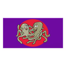 Octopus Love Custom Photo Card