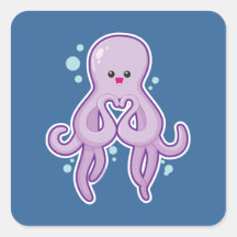Octopus Loves You Sticker