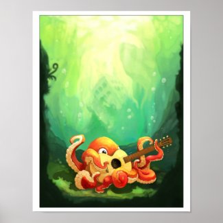 Octopus Playing Guitar