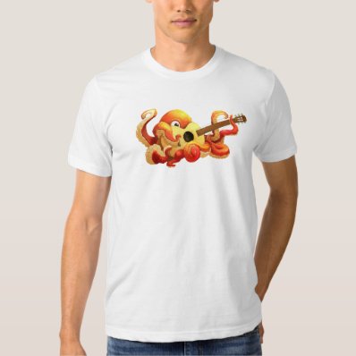 Octopus Playing Guitar Shirt