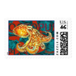 Octopus Postage Stamp