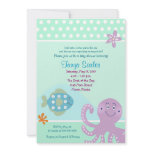 Octopus Sealife Ocean 5x7 Baby Shower Invitation