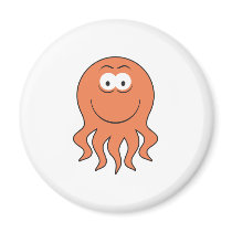 Octopus Smiley Face magnets