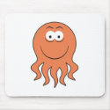 Octopus Smiley Face mousepads